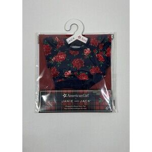 American Girl X Janie & Jack Wrapped in Roses Party Top for 18” Dolls, New!